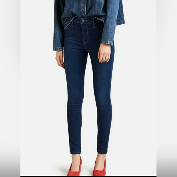 LEVI'S 720 High Rise Super Skinny Jeans - Indigo Daze - Picture 1 of 7